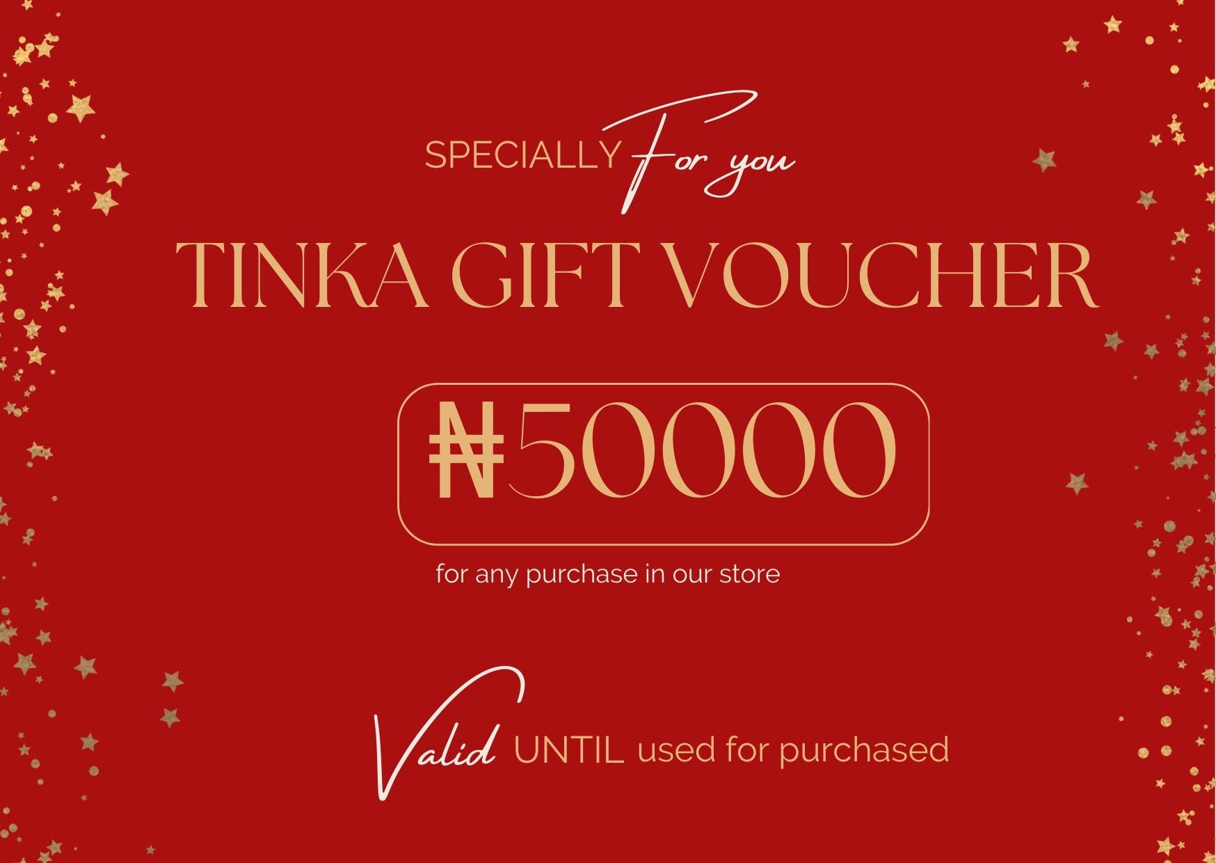 Vivid Tinka Gift Voucher Gift Certificate